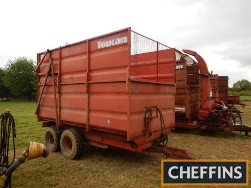 Teagle Toucan tandem axle 7tonne steel monocoque forage trailer