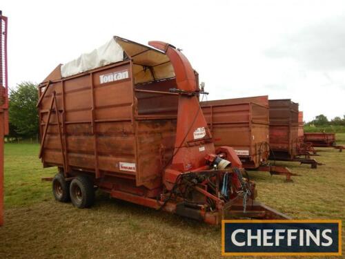 Teagle JT Toucan 8 tandem axle silage trailer Serial No. 1877 Fitted with JF forage harvester