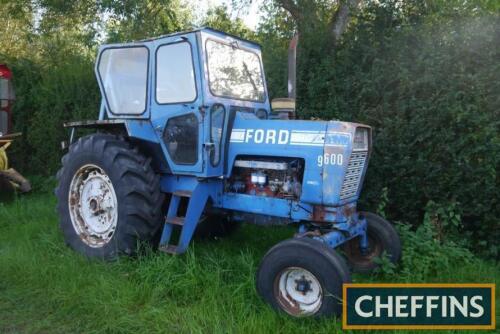 FORD 9600 diesel TRACTOR Reg. No. JAY 897N Serial No. 949943 Fitted with Dual Power and on 18.4R38 rear wheels and tyres