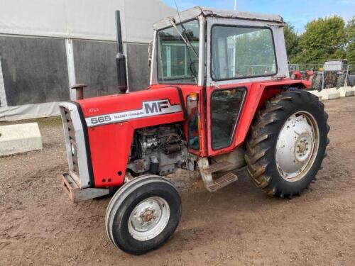 Massey Ferguson 565 Tractor c/w 2 door cab Ser. No. 658141