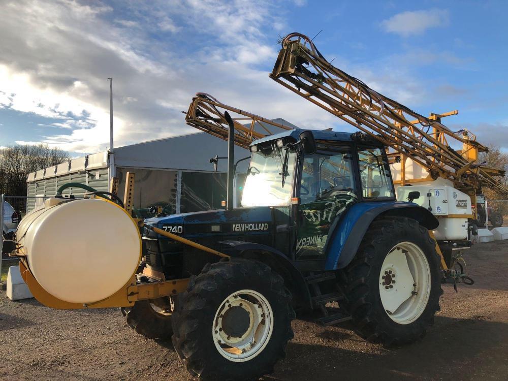 1996 New Holland 7740 SLE 4wd Tractor c/w Knight Laser, 1200ltr 20m ...