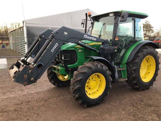 2010 John Deere 5100M Tractor c/w Quicke Q40 loader Reg. No. CU60 PHN Hours: 2635