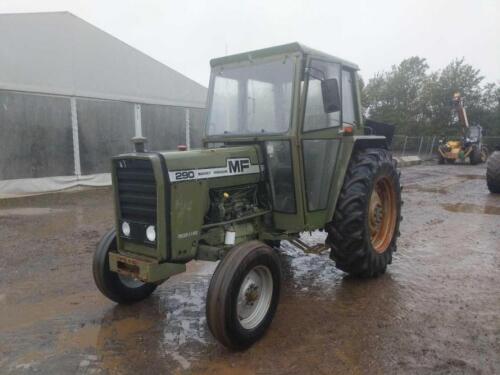 Massey Ferguson 290 Tractor c/w 4 bolt pump, wide tyres, power steering, creeper gearbox