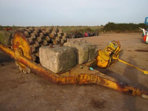 Hyster Sheepfoot Roller deadweight trailed