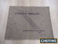 The Foden Steam Wagon parts list book