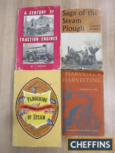 Saga of the Steam Plough by Bonnett, A Century of Traction Engines by Hughes, Ploughing by Steam by Haining & Taylor, Harvests & Harvesting by Lee (4)