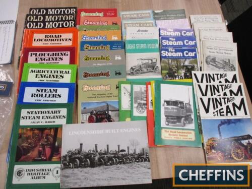 Steam related publications and various society journals, a good quantity of slim volumes