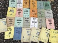 25no. Bamfords manuals from the 1950s, 60s and 70s