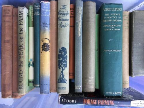 16no. farm related early hardback books, including C. Culpin, Old Farm Implements, The Science and Practice of British Farming