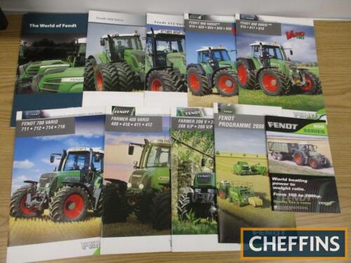 Fendt, a qty of tractor sales brochures