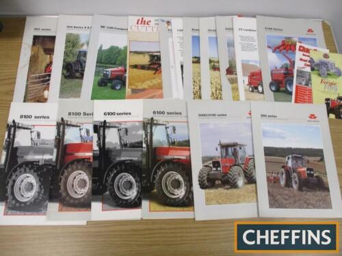 Massey Ferguson tractor and combine brochures, 300, 3000, 6000, 8000 series