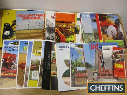 McConnel, Lely, Vaderstad, a qty of machinery sales brochures