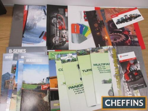 Valtra, Merlo and Manitou sales brochures, a qty