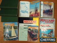 Meccano magazines 5 bound volumes 1949-53 and other loose magazines, instructions etc.