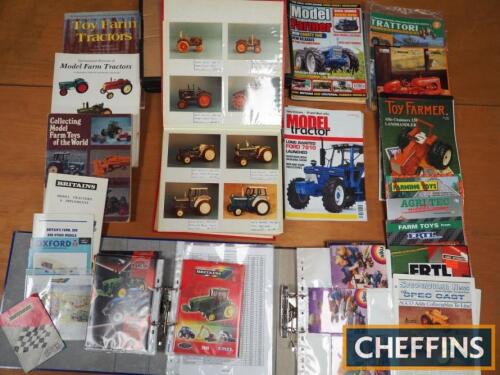 Model tractor archive, photo album, books and catalogues