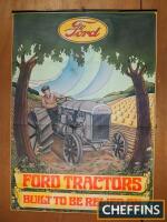 Fordson Model F poster issued by Ford Tractor Division in the 1970s
