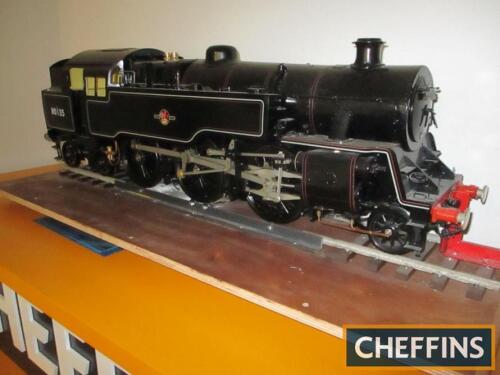 5ins gauge 2-6-4 BR Standard 4 Class live steam locomotive, ex Silver Crest Models complete with rolling road display track section. 20 months old and only steamed twice statically, supplied with the original instructions, guarantee, certification and in