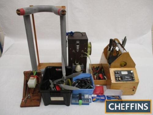 Remote controlled aircraft field kit, to include power panel, refueling station, cradle, spares etc.