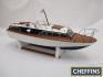 Scratch built model river cruiser, remote controlled electric 35ins long, ply construction