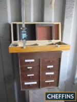 Digital vernier height gauge (300mm), together with engineers tool drawers and contents (2)