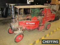 Live steam Wynns lorry, approximately 3ins scale, single cylinder scratch-built model, suitable for restoration, 42ins long 24ins tall