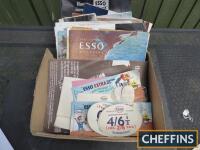 Collection of Esso ephemera, including magazines, blotters