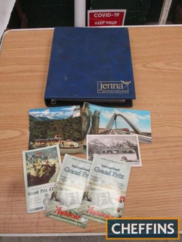 Jenna Motoring Postcards, a set 1-64, together with others