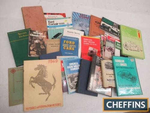 Large qty of automotive literature, to include Ford Eight Handbook, magazines, handbooks etc.