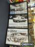 BMW, 3no. framed and glazed posters of racing cars, 36x26ins each