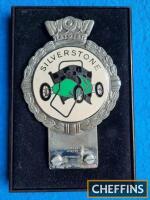 Silverstone Circuit enamel badge by J R Gaunt