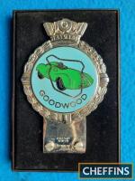 Goodwood Circuit enamel badge by J R Gaunt