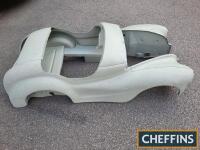 Austin J40 pedal car shell, sandblasted and primed