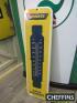 Monroe Shock Absorbers, printed tin forecourt thermometer, 27.5x7.5ins