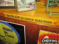 Dunlop Rubber Solution, a printed tin shelf edge sign