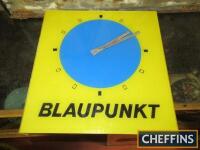 Blaupunkt, a Perspex battery operated wall clock, 13 1/2x14ins