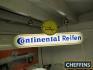 Continental Reifen, hanging illuminated showroom sign and clock, 40x16ins