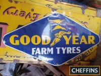 Goodyear Farm Tyres enamel sign