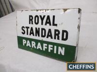 Royal Standard Paraffin, double-sided enamel sign