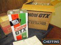 Castrol GTX 5.5litre promotional conference cans in unused, pristine condition, a boxed set of 4, complete with invoice