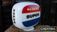 Regent Super petrol pump globe (glass)