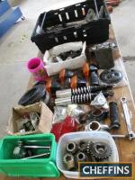 BSA twin and other classic bike spares, a qty (2 crates)