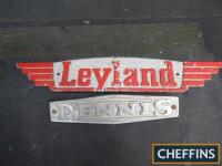 Leyland and Dennis name plates