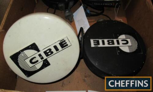Cibie spotlights, a pair, complete with covers