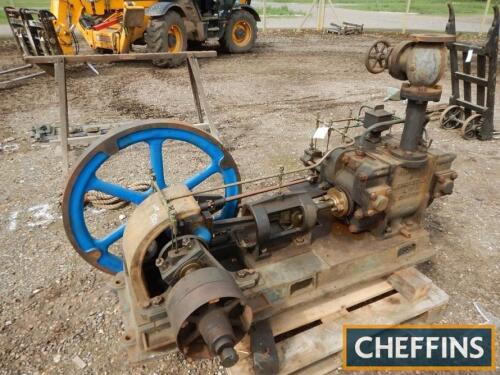 Hughes & Lancaster Ltd, London single flywheel compressor