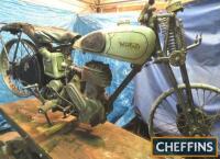 1935 490cc Norton 16H MOTORCYCLE project Reg. No. JL 1923 Frame No. 55561 Engine No. 60646 A fine and worthy Lincolnshire registered project machine that was discovered in a derelict woodshed in Crowland, Linc's over 51 years ago and has remained untouche