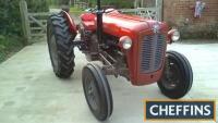 1964 MASSEY FERGUSON 35 Multi-Power 4cylinder petrol TRACTOR Serial No. SNMYW387226 According to Massey Ferguson archives, this tractor is ultra-rare, as records show this to be the last petrol 35X Multi-Power to be built at Banner Lane. A complete mecha