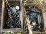 Miscellaneous traction engine spares - mud hole doors, lubricators etc. (2 boxes)