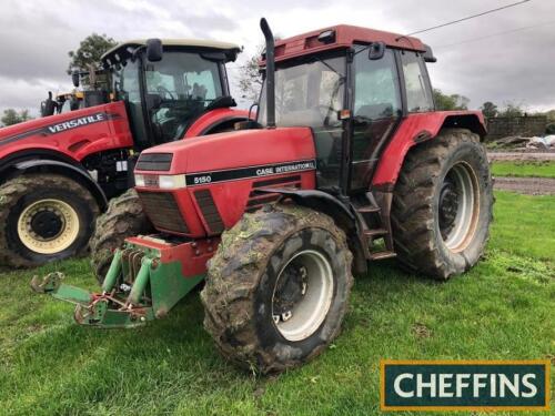 1993 CASE 5150 Maxxum Powershift 4wd TRACTOR Fitted with front linkage, PUH on 520/70R38 and 16.9R24 front wheels and tyres Reg. No. L553 KAO Serial No. JJF1028356 Hours: c.8,500 FDR: 05/10/1993