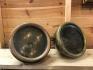 Pr. large vintage car/lorry brass headlamps, C. A. Vanderville & Co., Acton Vale, London W, CAV model B