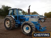 1987 FORD TW-35 S.II 6cylinder diesel TRACTOR Reg. No. D251 VTL Serial. No. 917440 Fitted with Ransomes front linkage, Super Q cab, 3x double spool valves, hydraulic trailer brakes and internal and external rearl wheel weights on 20.8x38 rear and 480/70x2